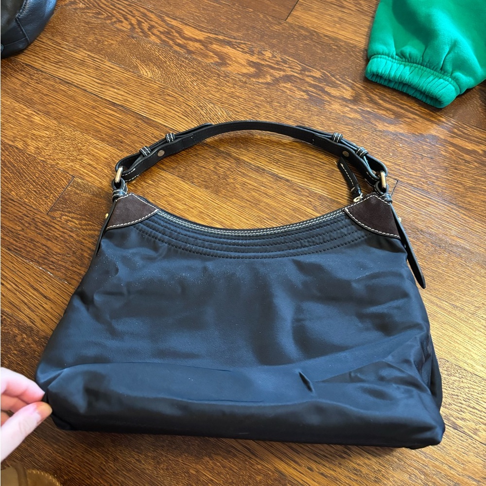 Dooney & Bourke Black and Brown Shoulder Bag - Picture 2 of 4